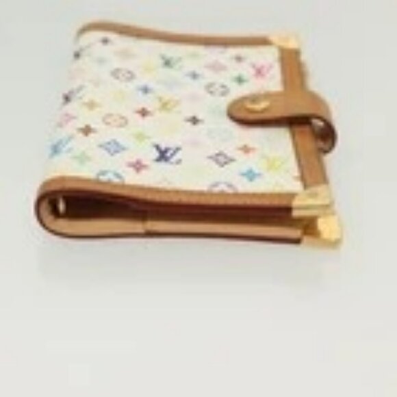 LOUIS VUITTON Multicolor Agenda PM Day Planner Cover White R21074 Auth 138936 - Picture 6 of 16